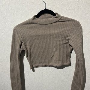 Forever 21 brown long sleeve shirt